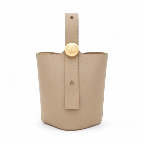 LOEWE MINI PEBBLE BUCKET BEIGE BAG (Ref LO-B-34471)