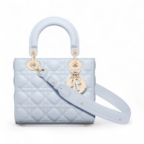 DIOR SMALL LADY LIGHT BLUE BAG (Ref DI-B-35074)
