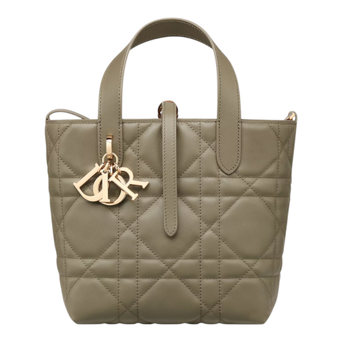 DIOR SMALL TOUJOURS VERTICAL TOTE WITH SHOULDER STRAP KHAKI BAG (Ref DI-T-37261)