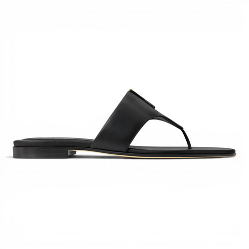 LOUIS VUITTON MARE FLAT THONG WOMEN BLACK SANDAL