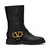 VALENTINO VLOGO SIGNATURE CALFSKIN ANKLE 30MM WOMEN BLACK BOOT (Ref VA-35BLACK-S-29586)