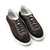 BRUNELLO CUCINELLI SUEDE MEN DARK BROWN LEATHER SNEAKERS (Ref BR-BROWN39-S-42429)