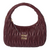 MIU MIU REGULAR WANDER MATELASSE NAPPA LEATHER WOMEN BURGUNDY HOBO BAG (Ref MI-RED-S-38340)