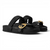 LOUIS VUITTON BOM DIA FLAT OVAL BUCKLE COMFORT WOMEN BLACK SANDAL