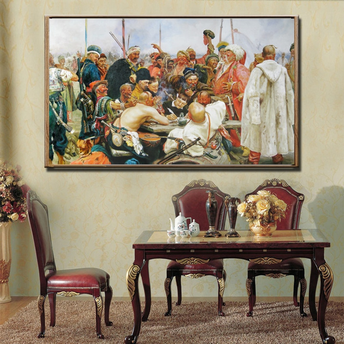 Ilya Repin Reply to the Sultan of Turkey dinning room wall decor