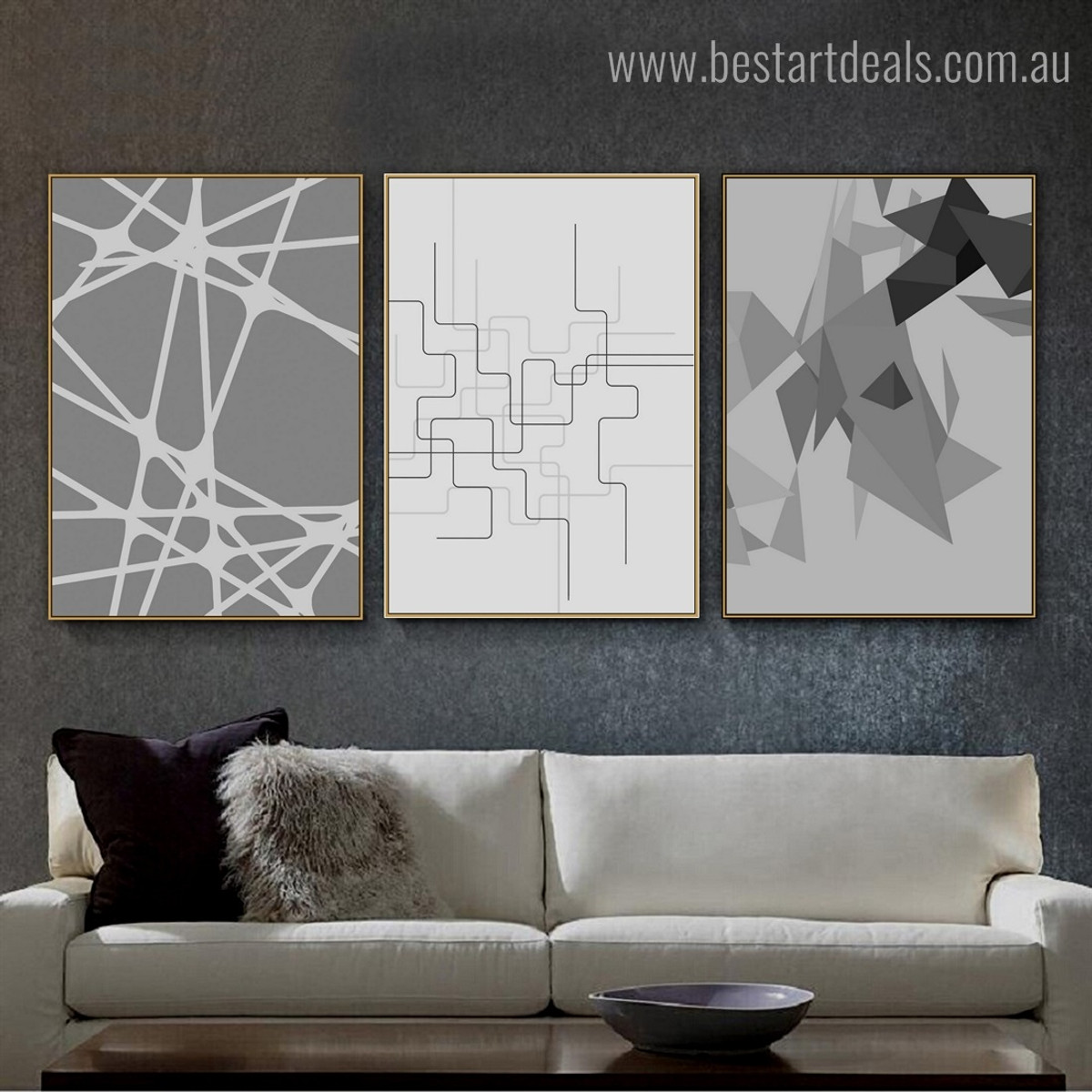 Abstract figures Geometric Modern Framed Painting Pic Canvas Print for Room Wall Adornment