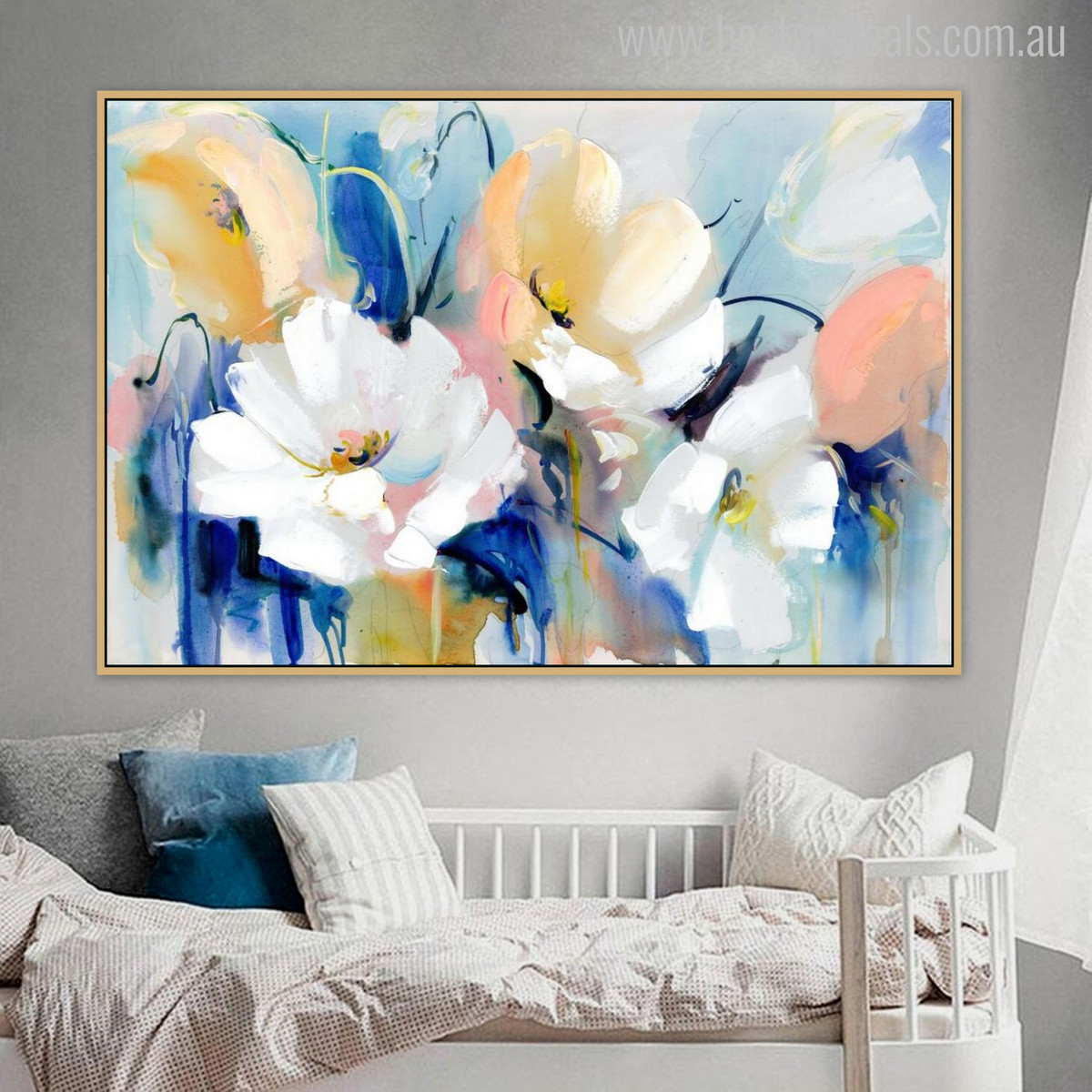 Poppies Watercolor Painting Print for Wall Hanging