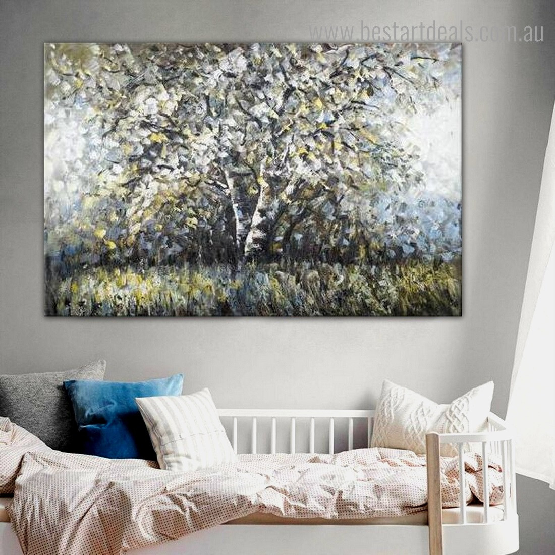 Big Arbor Abstract Nature Modern Framed Painting Photograph Canvas Print for Room Wall Finery