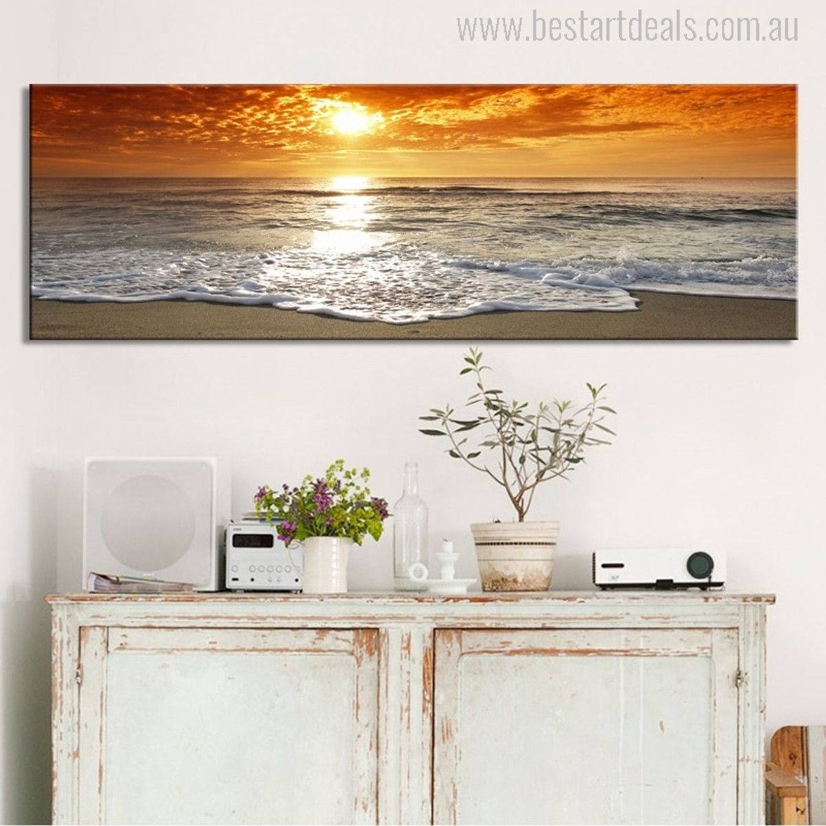 Seaboard Picture Canvas Print for Living Room Decoration
