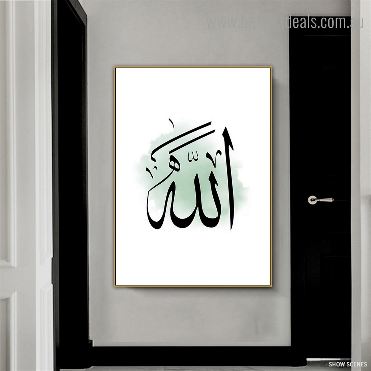 Allah Symbol Abstract Religious Framed Painting Pic Canvas Print for Room Wall Assortment