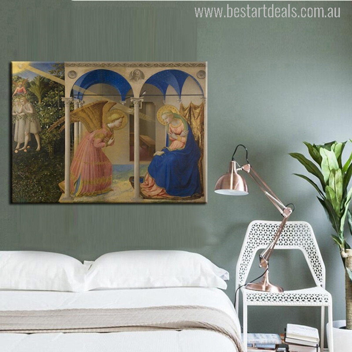 European Renaissance Period Painting by Italian Painter Fra Angelico Canvas Print