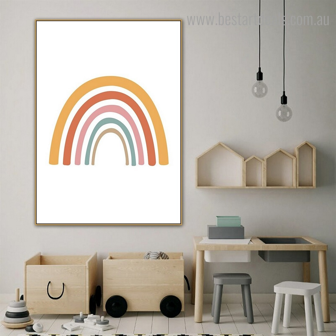 Calico Rainbow Trout Abstract Contemporary Framed Artwork Pic Canvas Print for Room Wall Onlay