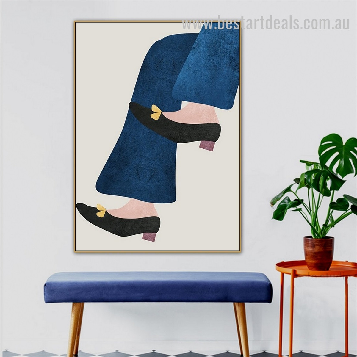 Black Suede Abstract Figure Minimalist Nordic Framed Painting Photo Canvas Print for Room Wall Adornment