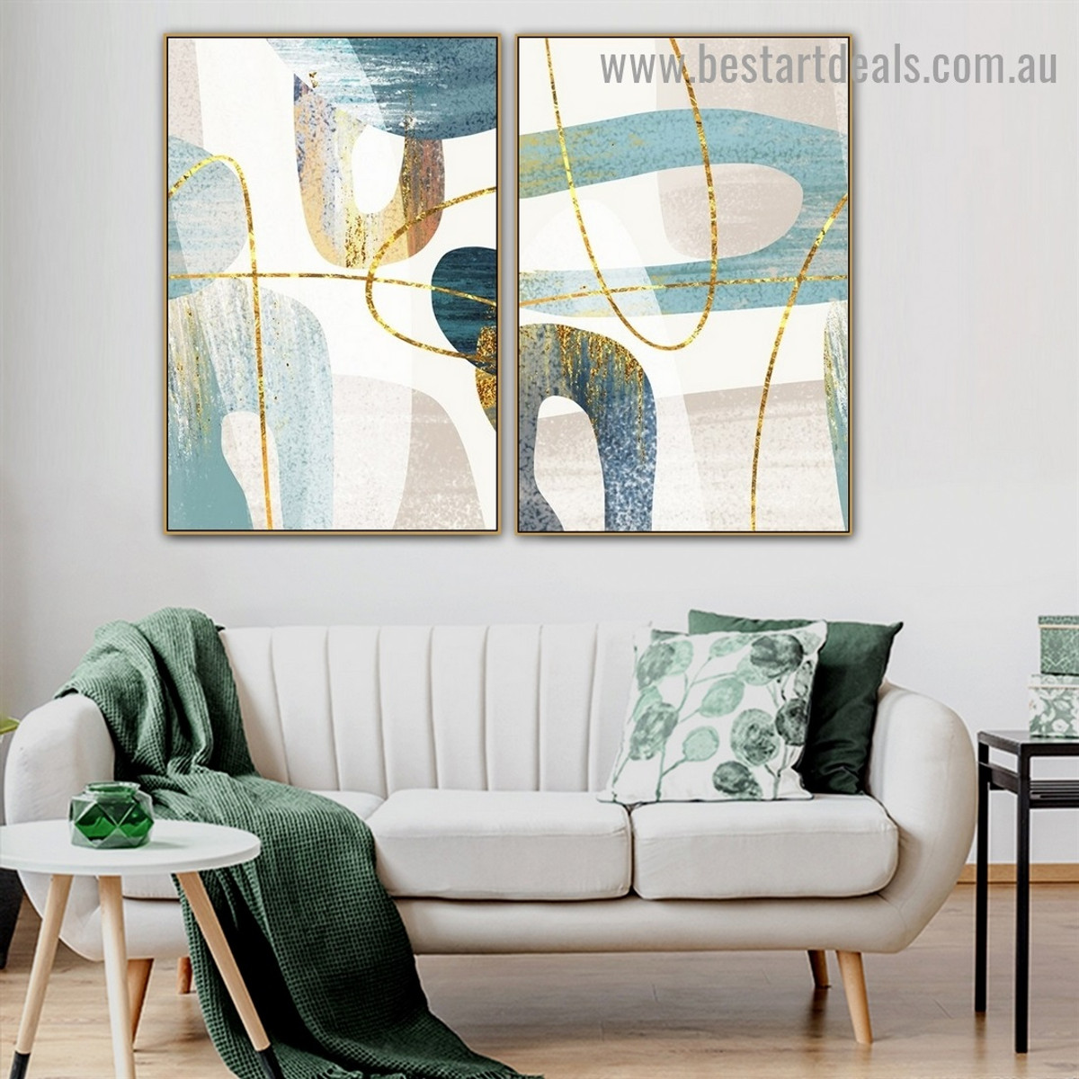 Bold Brush Stroke Abstract Modern Artwork Photo Canvas Print for Room Wall Décor