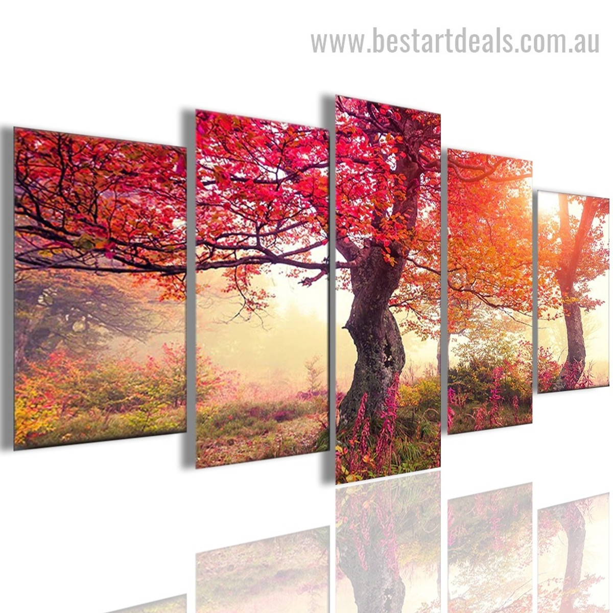 Spring Season Botanical Nature Modern Effigy Image Canvas Print