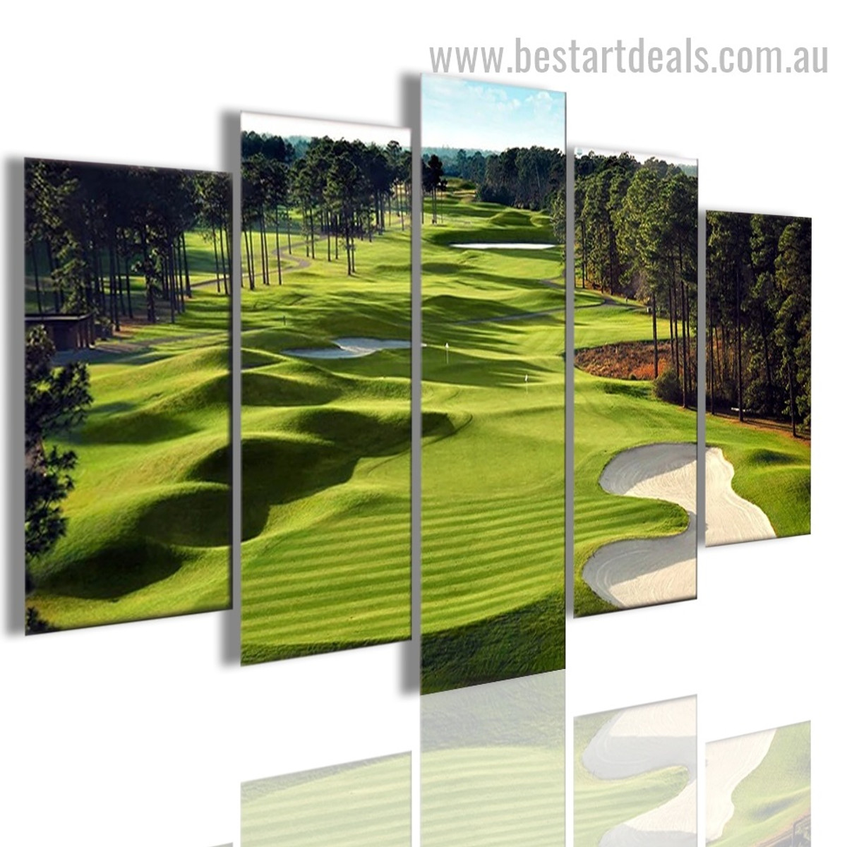 Underwater Coral Reef Animal Nature Landscape Modern Framed Artwork Image Canvas Print