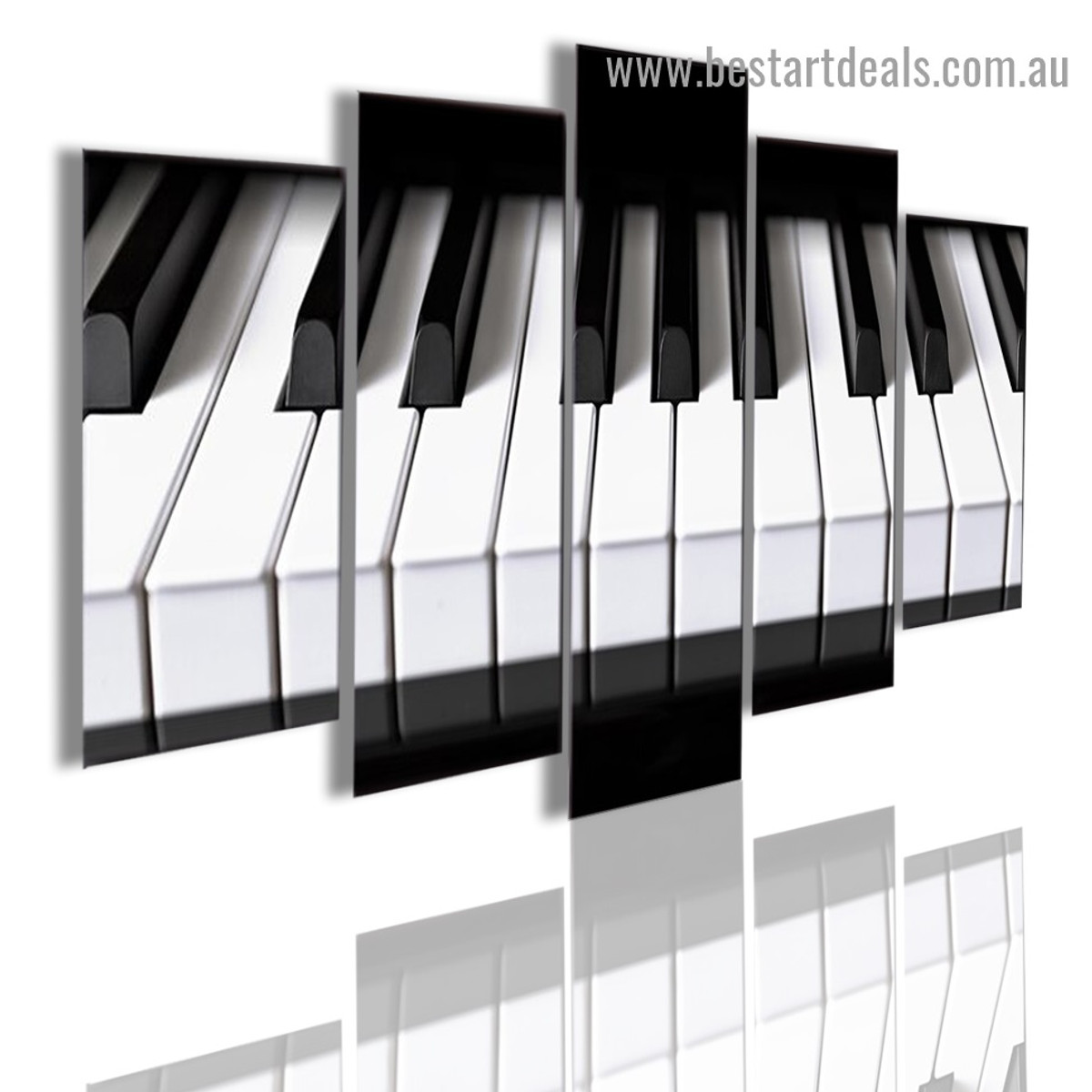 Piano Keys Music Modern Artwork Picture Canvas Print for Room Wall Adornment