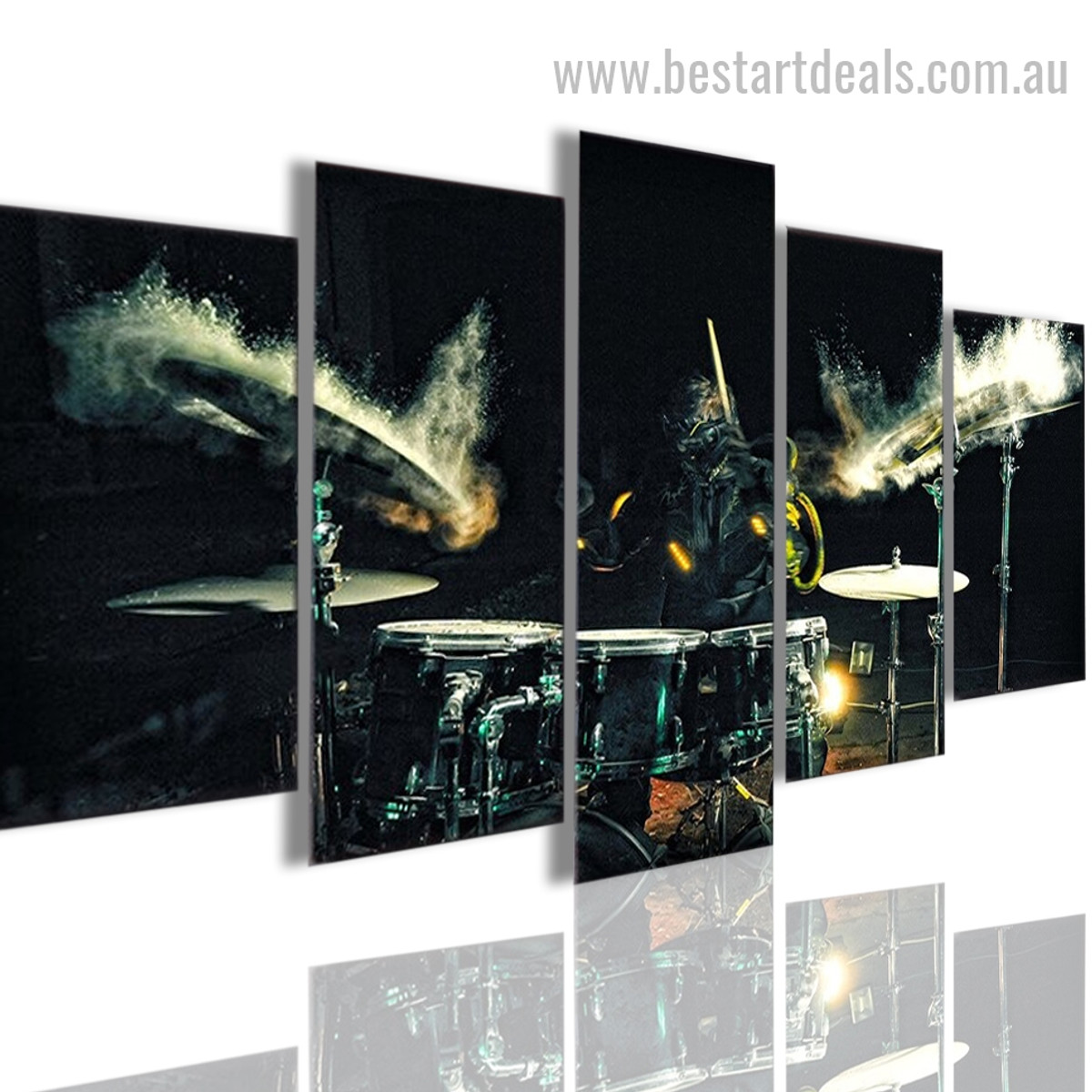 Apocalyptic Dark Drums Music Modern Framed Painting Photo Canvas Print