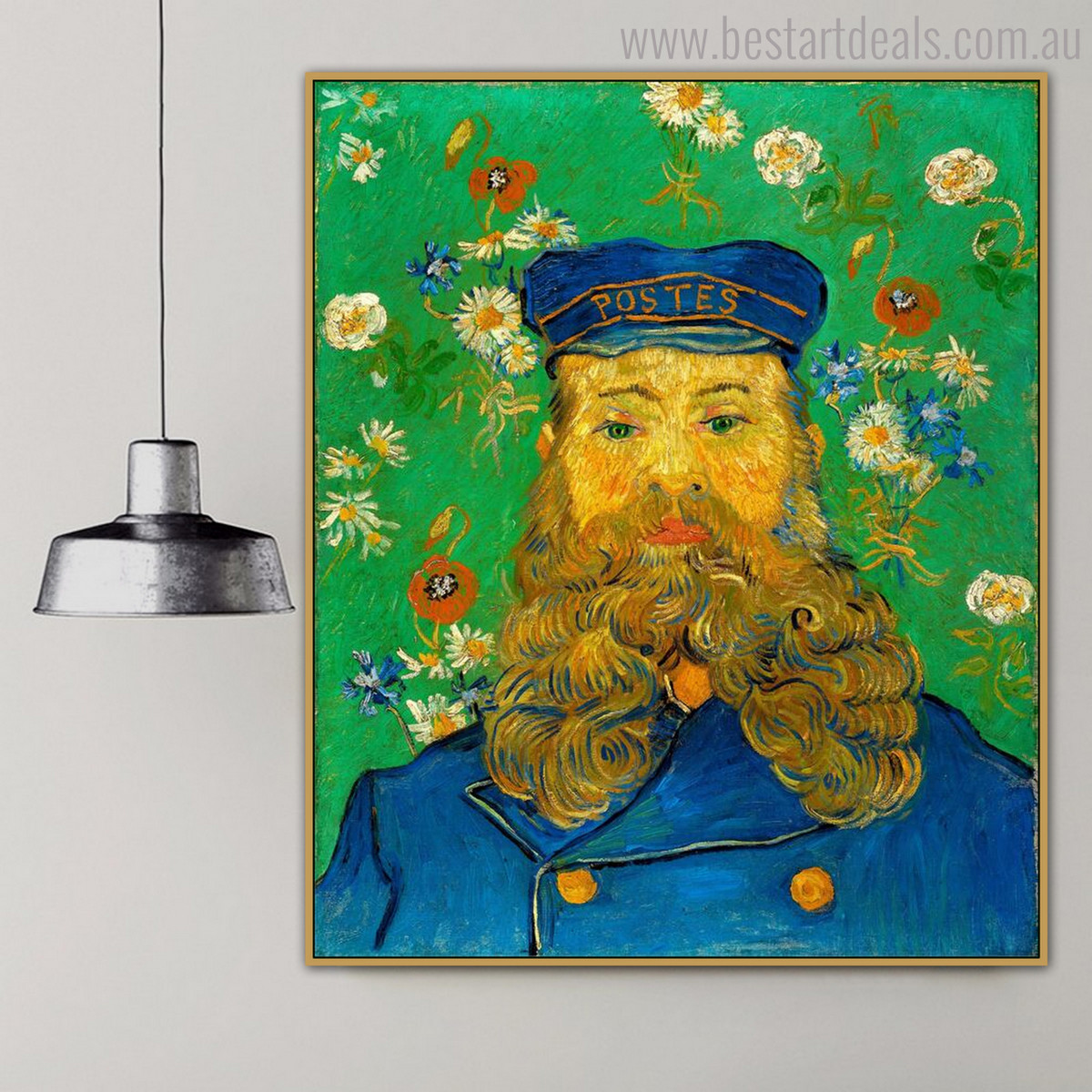 Joseph Roulin Vincent Van Gogh Impressionist Reproduction Portrait Print for Wall Onlay