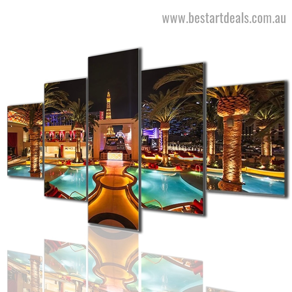 The Cromwell City Modern Artwork Picture Canvas Print for Room Wall Garniture