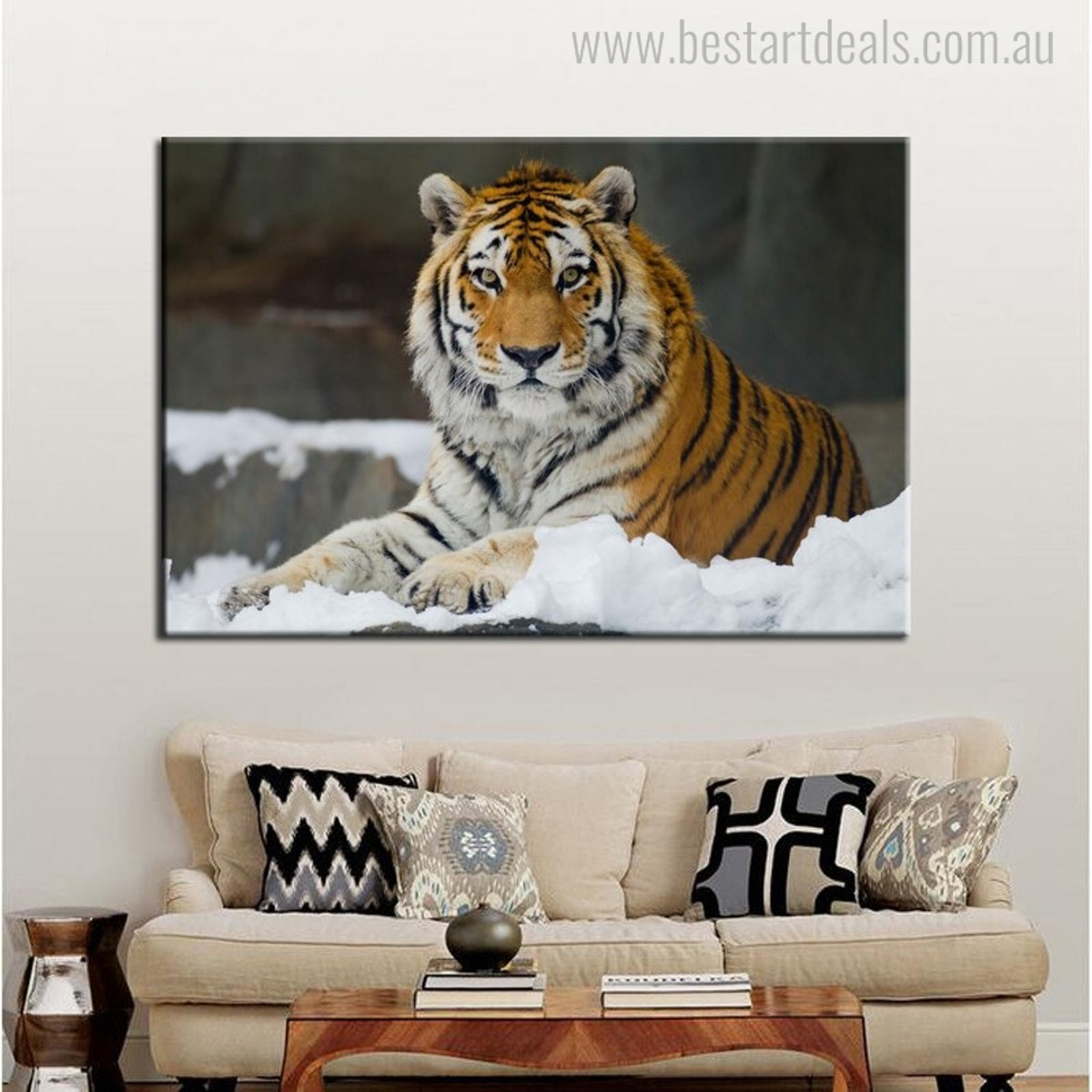 Buy Tiger Canvas Print Wall Art Decor.