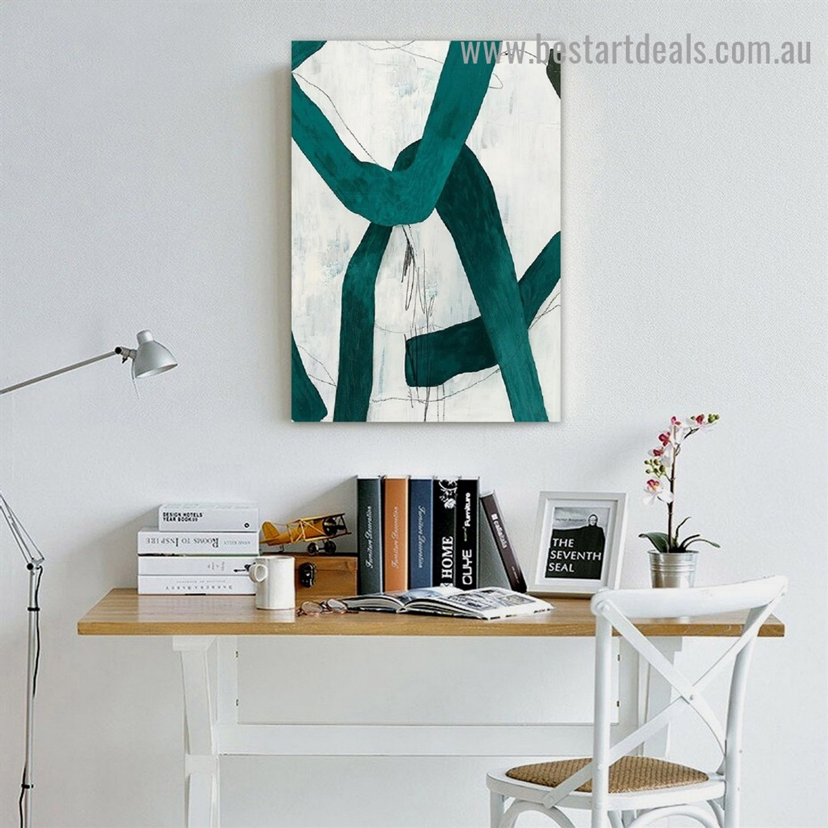 Devious Abstract Modern Framed Artwork Painting Canvas Print for Room Wall Ornament