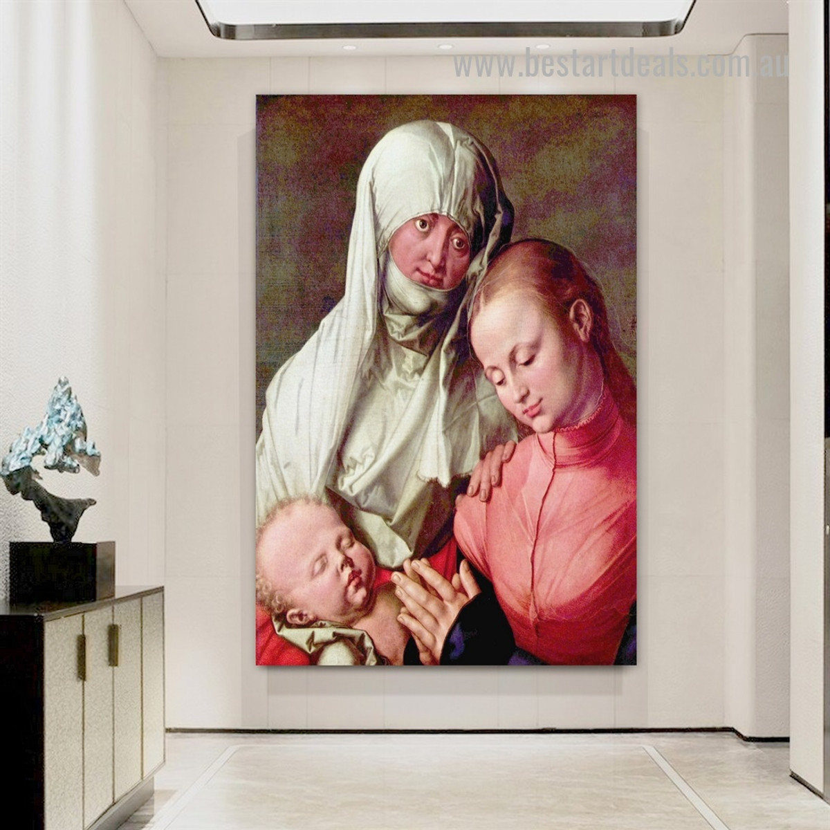 The Virgin and Child with St Anne Albrecht Durer Northern Renaissance Figure Reproduction Artwork Picture Canvas Print for Room Wall Decoration