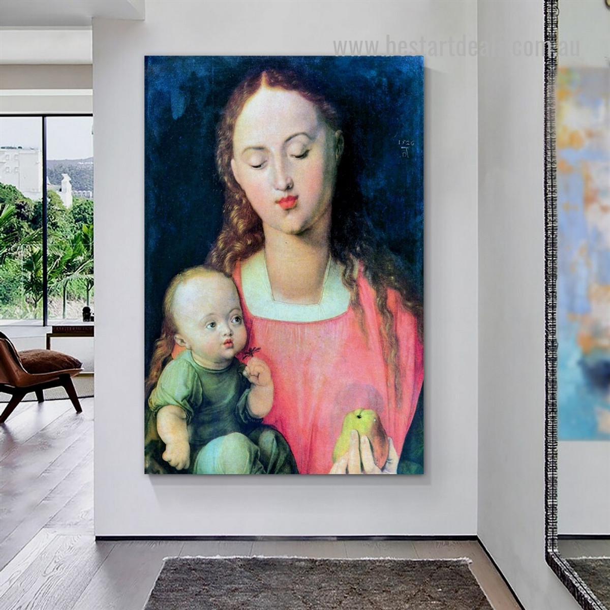 Maria with Child Albrecht Durer Northern Renaissance Figure Reproduction Artwork Picture Canvas Print for Room Wall Decoration