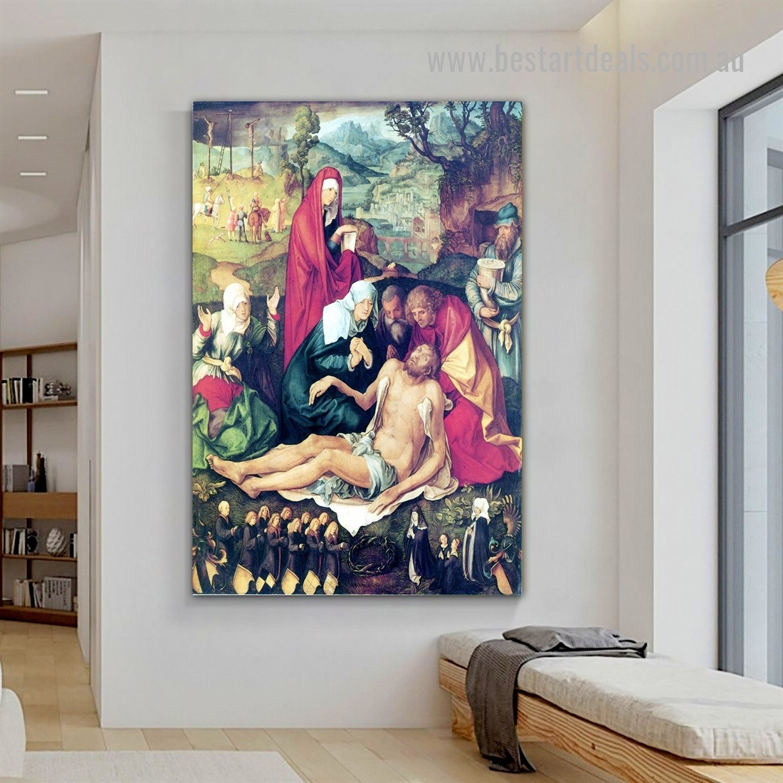 Lamentation of Christ Albrecht Durer Northern Renaissance Religious Figure Reproduction Artwork Picture Canvas Print for Room Wall Decoration