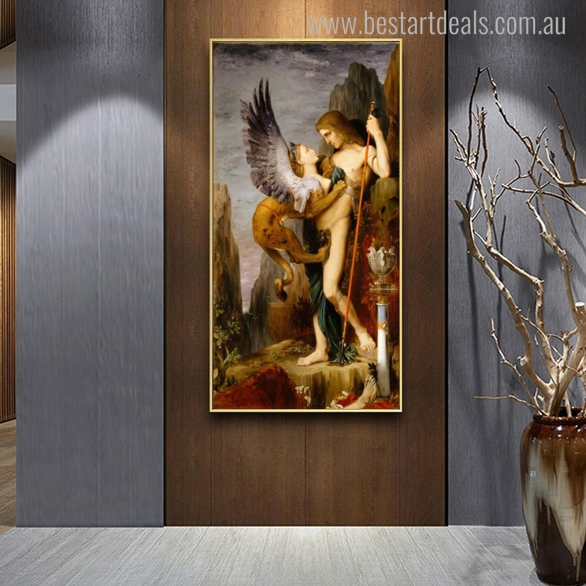 The Sphinx Gustave Moreau Mix Artists Painting Canvas Print for Room Wall Outfit