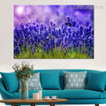 Lavender Animal Floral Framed Painting Portrait Canvas Print for Room Wall Decoration