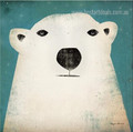 Polar Bear Anime Animal Contemporary Modern Framed Painting Picture Canvas Print