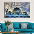 The Blue Mosque Islamic Religious Modern Framed Portraiture Photo Canvas Print for Room Wall Assortment