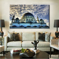 The Blue Mosque Islamic Religious Modern Framed Portraiture Photo Canvas Print for Room Wall Disposition