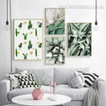 Cactus Spear Botanical Contemporary Framed Artwork Image Canvas Print for Room Wall Decoration