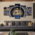 The Buddha Reliefs Buddhism Religious Framed Artwork Picture Canvas Print for Room Wall Decoration