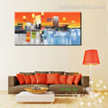 Profound Landscape Abstract Modern Framed Tableau Image Canvas Print for Room Wall Disposition