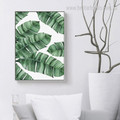 Banana Leaves Botanical Modern Nordic Framed Resemblance Picture Canvas Print for Room Wall Moulding