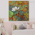 Lotus Nuts Botanical Watercolor Framed Painting Photo Canvas Print for Room Wall Tracery
