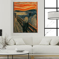 Edvard Munch Scream Abstract Painting Print For Living Room Wall Art Picture