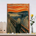 Edvard Munch Scream Abstract Painting Print Perfect For Home Wall Decor