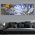 Half Bloom Abstract Panoramic Botanical Framed Painting Portrait Canvas Print for Room Wall Equipment