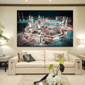 The Great Islamic Mosque Kabba of Mecca Islamic Art Design Home Decor.