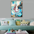 Fusion Abstract Modern Framed Scheme Portrait Canvas Print for Room Wall Adornment