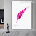 Pink Pinion Abstract Framed Artwork Picture Canvas Print for Wall Hanging Decor