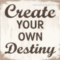 Create Life Destiny Typography Framed Smudge Picture Print