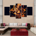 Ganesh Religious Framed Effigy Photo Canvas Print for Room Wall Decoration