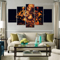 Ganesh Religious Framed Effigy Photo Canvas Print for Room Wall Disposition