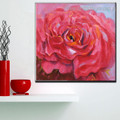 Red Peony Flower Floral Modern Framed Painting Picture Canvas Print for Room Wall Outfit