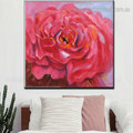 Red Peony Flower Floral Modern Framed Painting Picture Canvas Print for Room Wall Getup